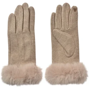 Juleeze JZGL0112BE Gants dhiver Beige avec fourrure...