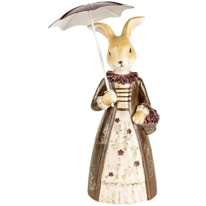 Clayre & Eef 6PR4414 Décoration Lapin 12x9x21 cm