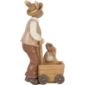 Clayre & Eef 6PR5123 Décoration Pot de fleurs Lapin 12x7x23 cm