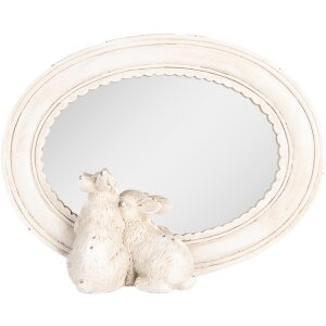 Clayre & Eef 62S329 Miroir de table Ovale Vintage...