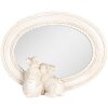 Clayre & Eef 62S329 Miroir de table Ovale Vintage Motif Lapin Beige 22x5x17 cm