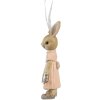 Clayre & Eef Décoration Pendentif Lapin style campagnard 6x3x12 cm Polyrésine