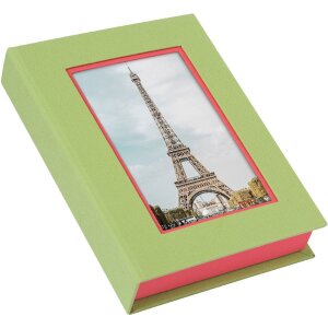 Goldbuch boîte de rangement Bella Vista lin 19 x 14 cm fenêtre photo 4 couleurs