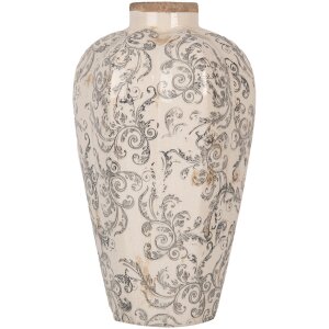 Clayre & Eef Vase Ø 21x35 cm Beige Gris...