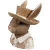 Clayre & Eef 6PR5125 Pot de fleurs lapin style campagnard marron beige 15x15x21 cm