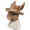 Clayre & Eef 6PR5131 Pot de fleurs Lapin style campagnard Polyrésine 15x15x21 cm