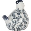 Clayre & Eef 6CE2093 Poulet décoratif blanc bleu 14x12x16 cm