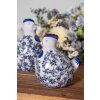 Clayre & Eef 6CE2093 Poulet décoratif blanc bleu 14x12x16 cm