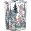 Clayre & Eef 6GL4960 Porte-bougies à chauffe-plat Motif forêt Verre style campagnard 2 pièces