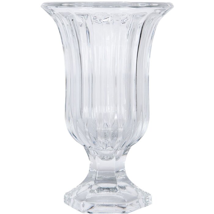 Clayre & Eef 6GL5029 Vase en verre Transparent Ø 12 cm Hauteur 19 cm