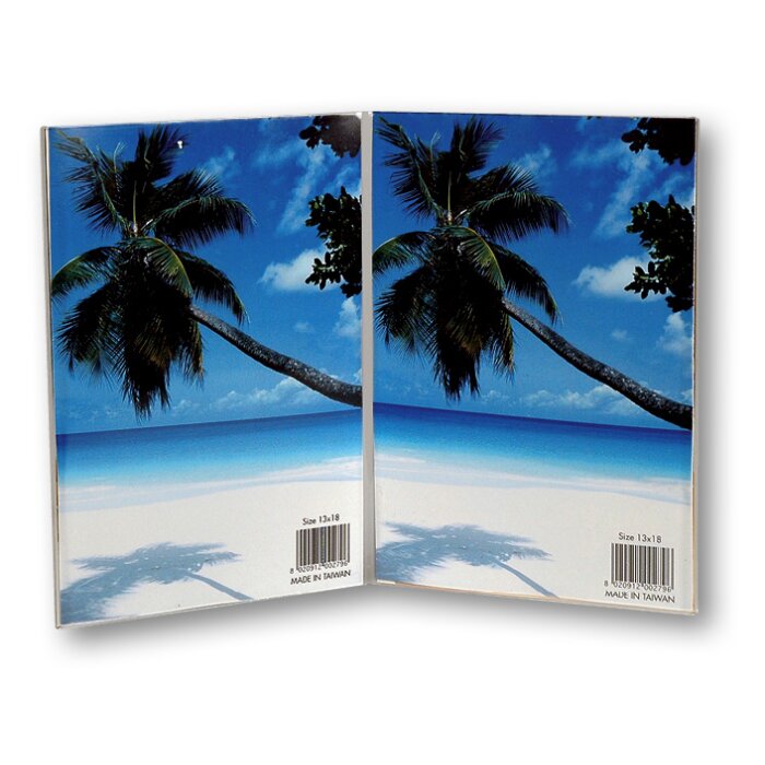 Cadre double acrylique pour 2 photos 7x10 cm