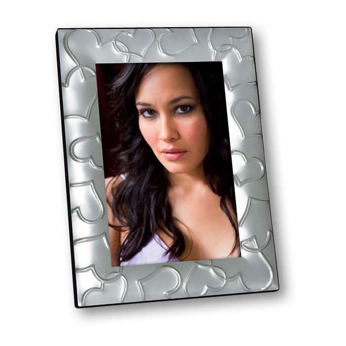 Cadre photo Katherina 15x20 cm argent coeurs