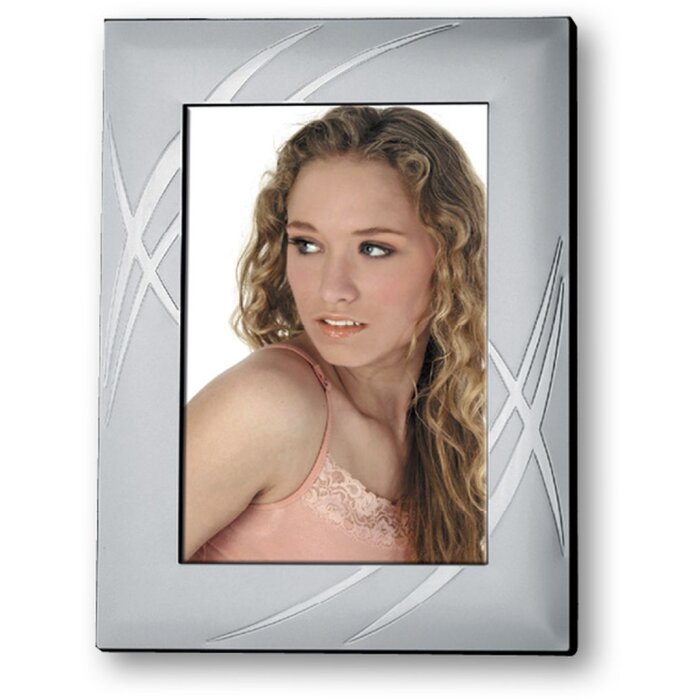 Cadre-portrait métallique ZEP Caroline 13x18 cm argent brillant