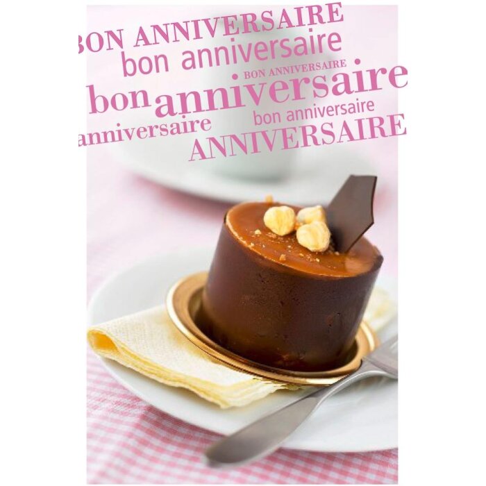 Carte Bon Anniversaire Praline au chocolat