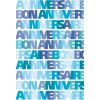 Artebene carte Bon Anniversaire-bleu