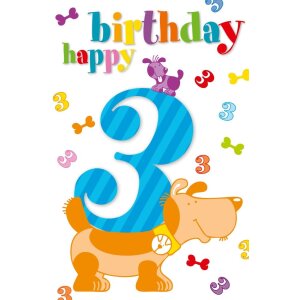 Artebene carte gaufrage-3. Happy Birthday-Kids