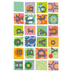 Artebene carte gaufrage-birthday-flower power