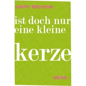 Carte Artebene Gaufrage-Birthday-Une bougie de plus