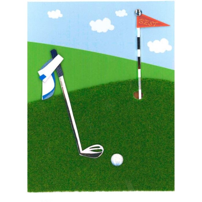 Carte de niveau dart Clubs de golf-drapeau