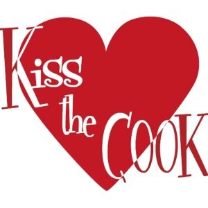 Serviettes en papier Coeur-Kiss the Cook-rouge