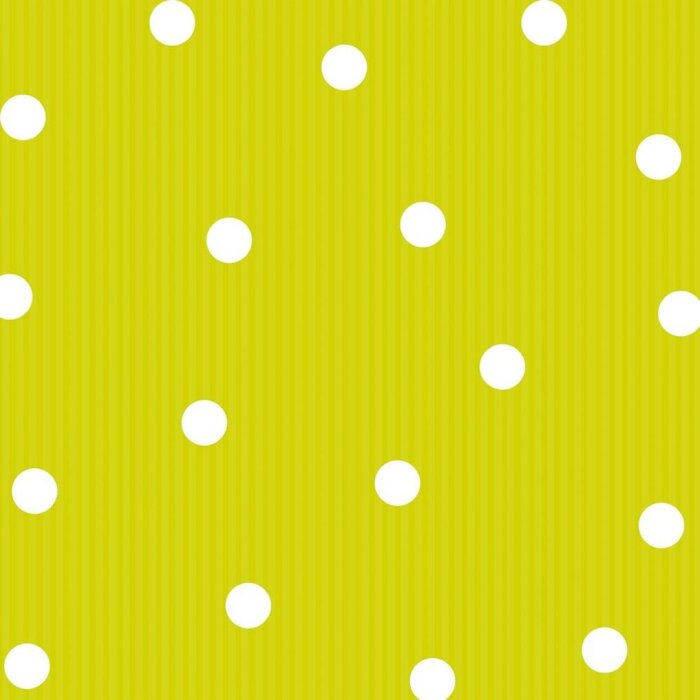 Serviettes en papier Dots-rayures-lime