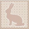 Serviettes en papier Lapin taupe 33x33 cm