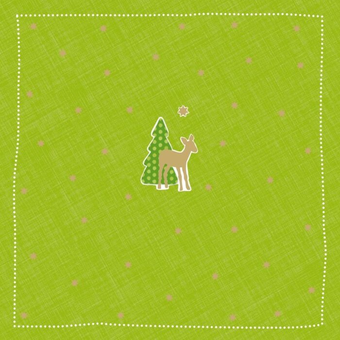 Serviettes en papier Bambi-petit-vert