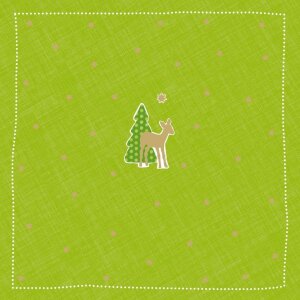 Serviettes en papier Bambi-petit-vert