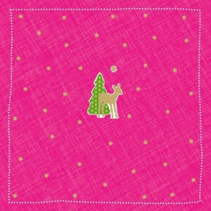 Serviettes en papier Bambi-petit-rose