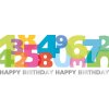 Artebene carte gaufrage-anniversaire-chiffres-21x8 cm