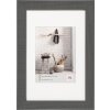 Walther Cadre photo en bois HOME gris 20x30 cm avec passe-partout 13x18 cm