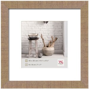 Cadre en bois 40x40 cm HOME beige-brun