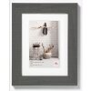 Cadre photo en bois HOME en gris 15x20 cm