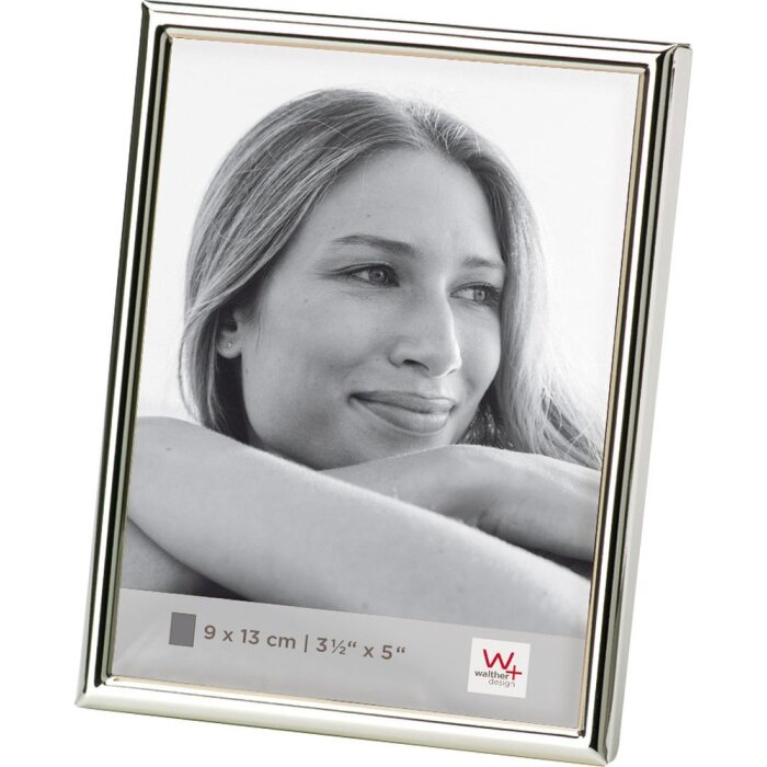 Walther cadre portrait métal Chloe 9x13 cm argent brillant