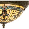 5LL-5351 Tiffany Lampe de plafond en verre 38 cm