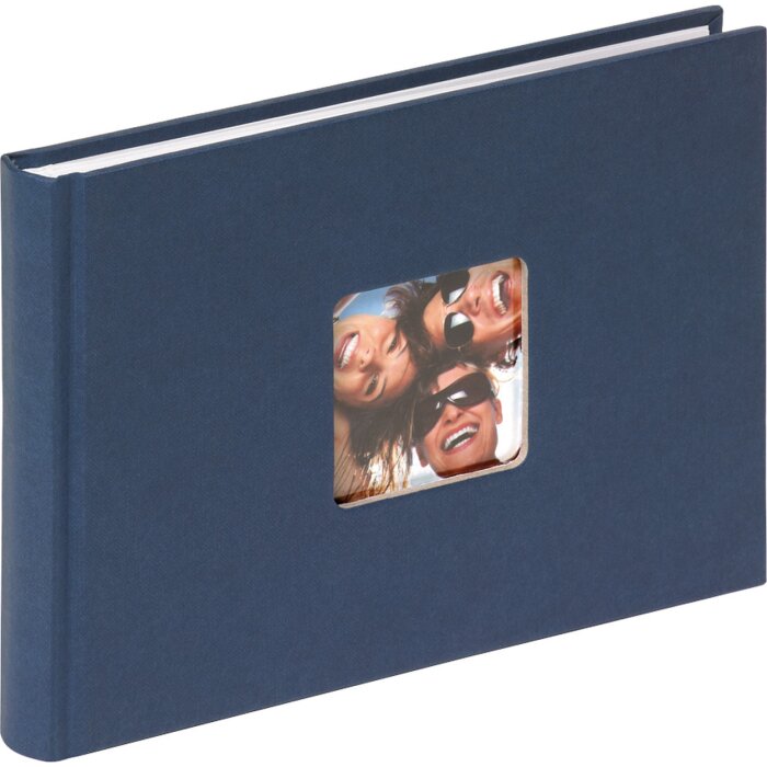 Walther Petit album design FUN bleu 22x16 cm 40 pages blanches