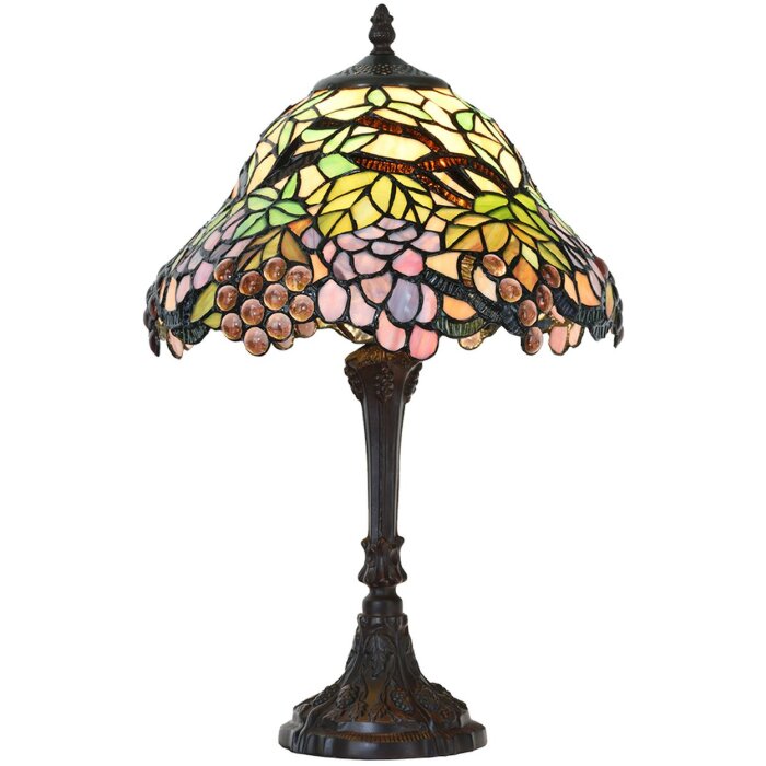 Lampadaire style Tiffany multicolore Ø 30x48 cm