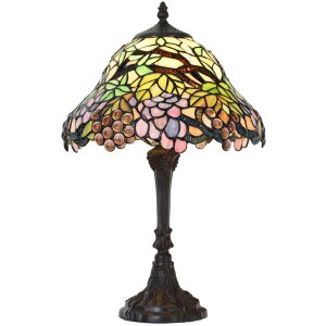 Lampadaire style Tiffany multicolore Ø 30x48 cm