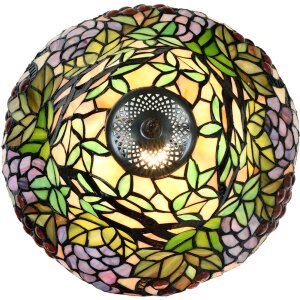 Lampadaire style Tiffany multicolore Ø 30x48 cm