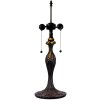 LumiLamp 5LL-9319 Pied de lampe Lampe de table Tiffany Ø 17x55 cm Marron Métal