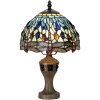 Lampadaire Tiffany Libellule coloré Ø 21x33 cm