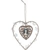 Pendentif coeur ANTIQUE PORTRAIT 12x11 cm