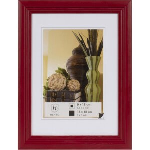 Henzo cadre photo en bois Artos 13x18 cm rouge