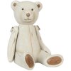 Ours en peluche nostalgique clair 12x12x16 cm