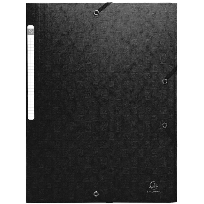 Exacompta Porte-documents 3 rabats Scotten Manila Carton 400g A4 noir