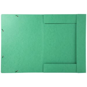 Porte-documents avec élastique et 3 rabats Manila Carton 600g Nature Future, pour format A3 Vert