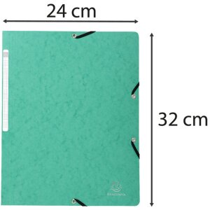 Dossier de coin vert pour format A4