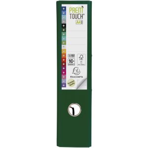 Classeur PREMTOUCH en PP avec 2 anneaux, dos 80mm, DIN A4 extra large vert foncé