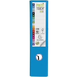 Classeur PREMTOUCH en PP avec 2 anneaux, dos 80mm, DIN A4 extra large bleu clair