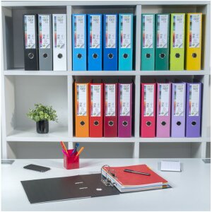 Classeur PREMTOUCH en PP avec 2 anneaux, dos 80mm, DIN A4 extra large lilas